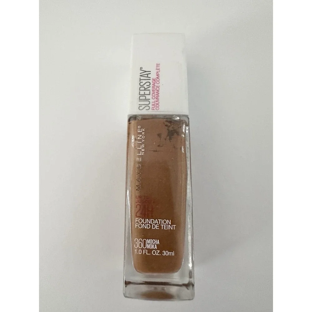 Maybelline Super Stay Full Coverage Foundation Deep Mocha 360 1 fl oz New